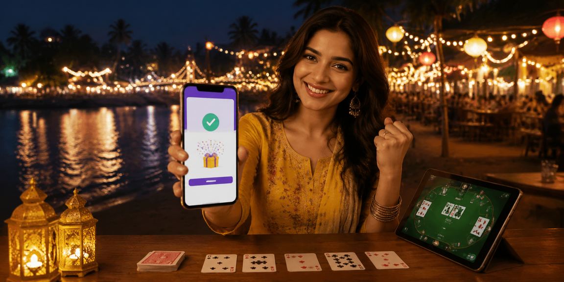 Playing Andar Bahar cards during festive occasion in India